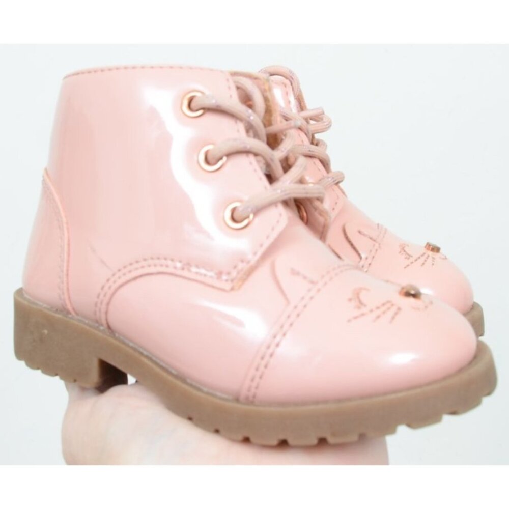 Wonder Nation Critter Lace-up Moto Boot (Infant Girls)